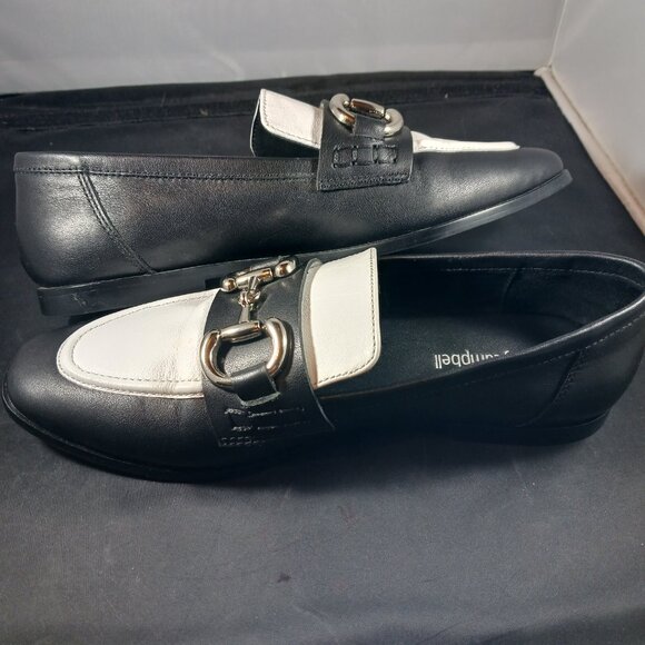 Jeffrey Campbell Velviteen Bit Leather Flat Loafer Shoes size 6.5 - Picture 2 of 12